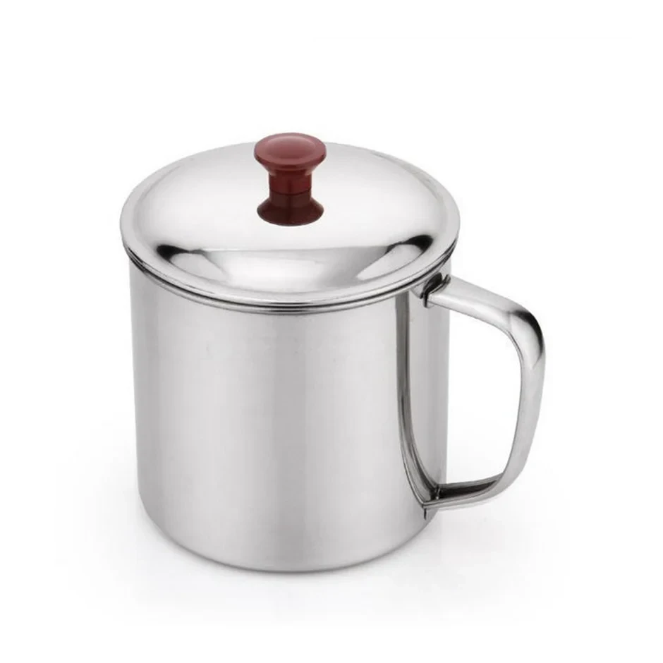 Stainless Steel Cup with Lid 8cm
