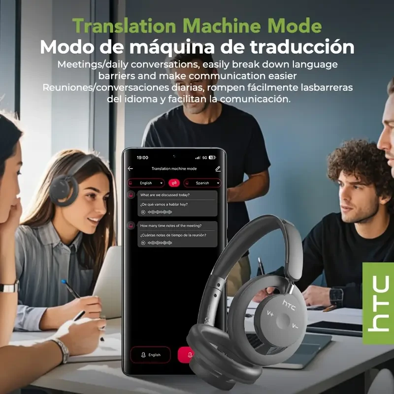 HTC HP06 AI Translation Wireless Sports Open-Back Headphones