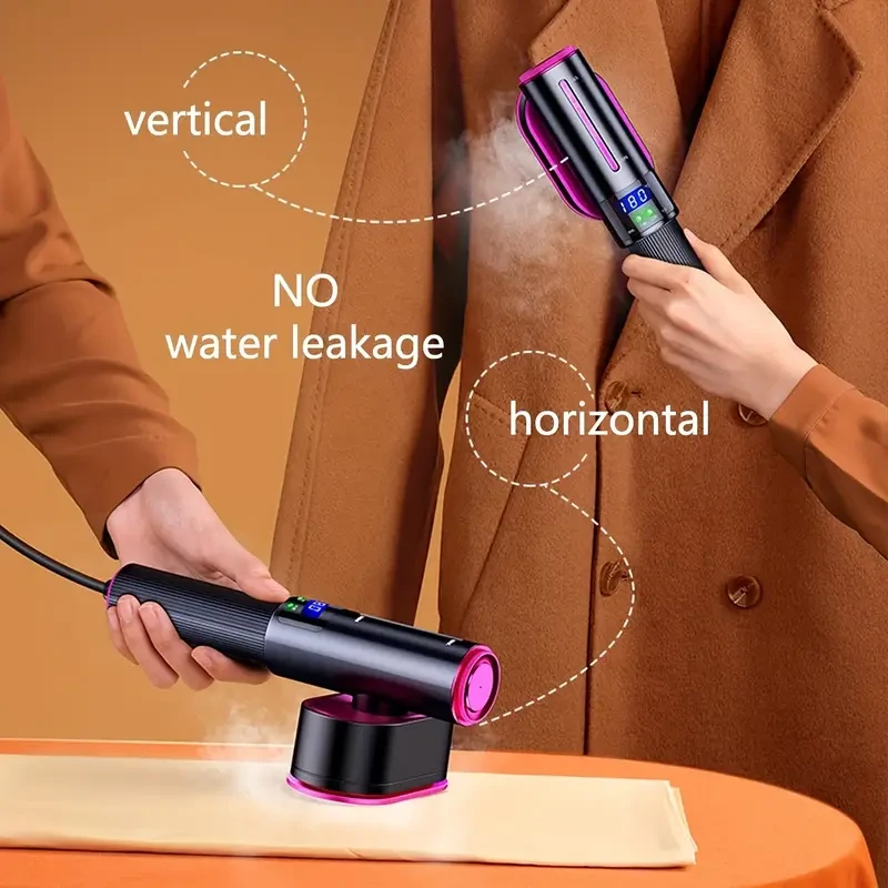ESUPER 2-in-1 LED Rotating Garment Steamer Portable Travel Iron & Steamer (AU Plug, 220240V)