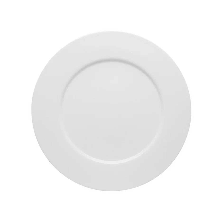 Crockery Flat Plate Round White 8"
