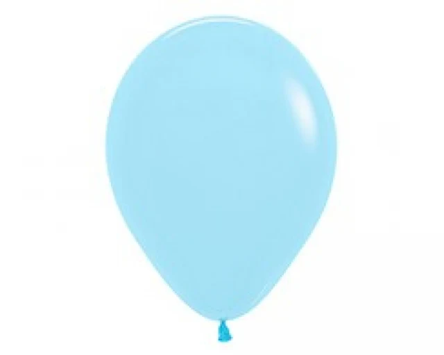 30cm Pastel Matte Blue Latex Balloons  25pk - Pack of 25