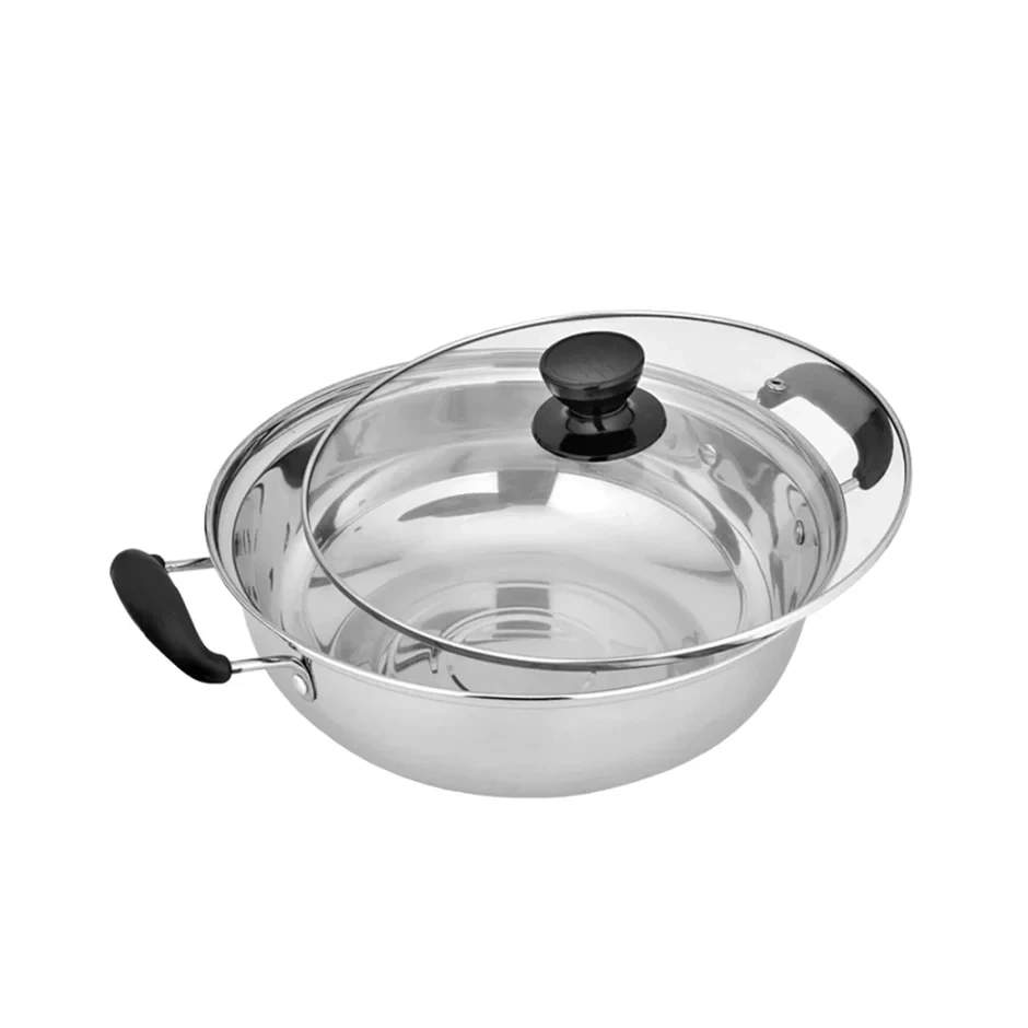 Stainless Steel Steamboat Hot Pot with Divider 30cm