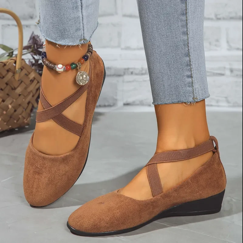 ANGEL - Comfy Closed Wedge Slip-On Shoes
