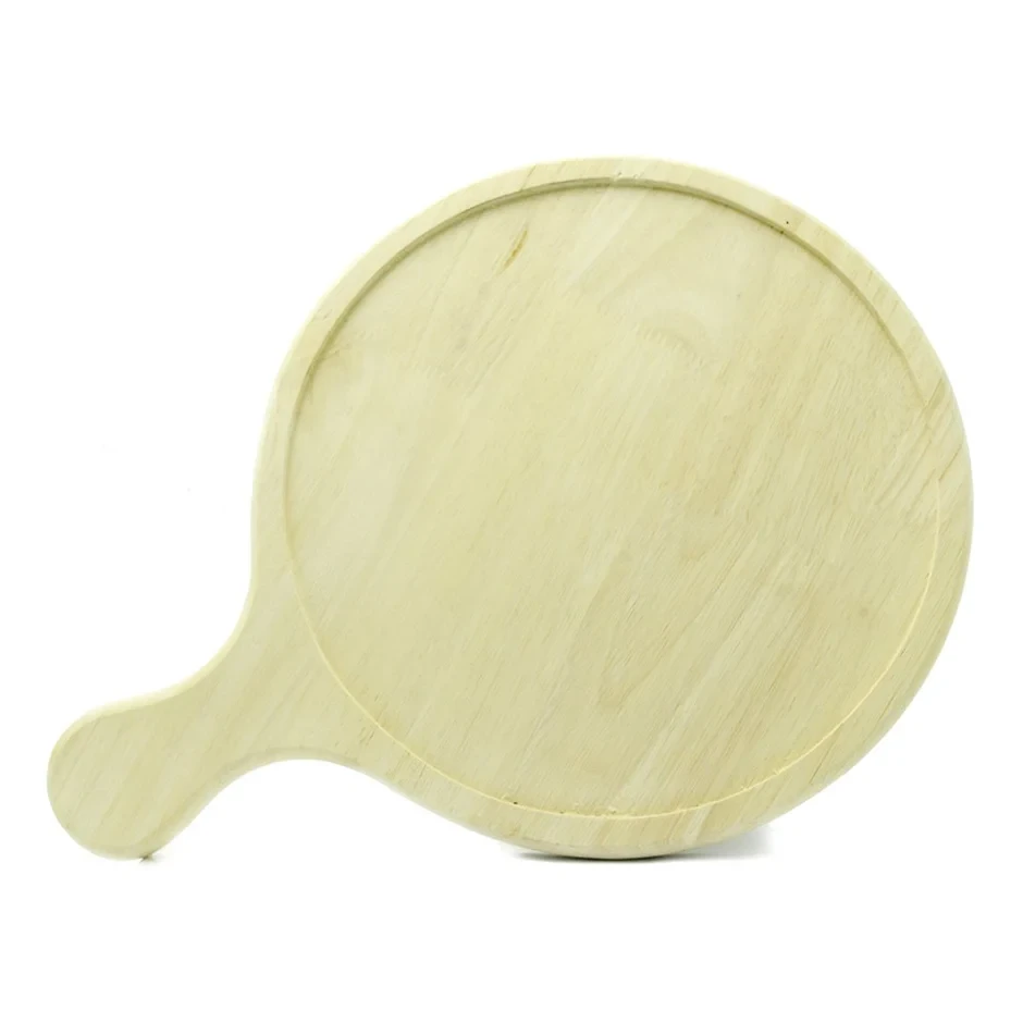 Wooden Pizza Board with Handle 12'