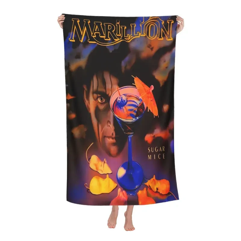Marillion-Themed Microfiber Beach Towel Soft, Quick-Dry & Official Fan Favorite Perfect for music lovers, beach days, and trave