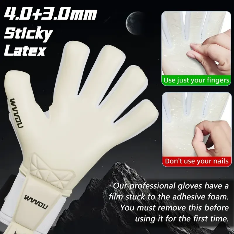 WVVOU Soccer Goalie Gloves Professional Grip, Safety & Comfort