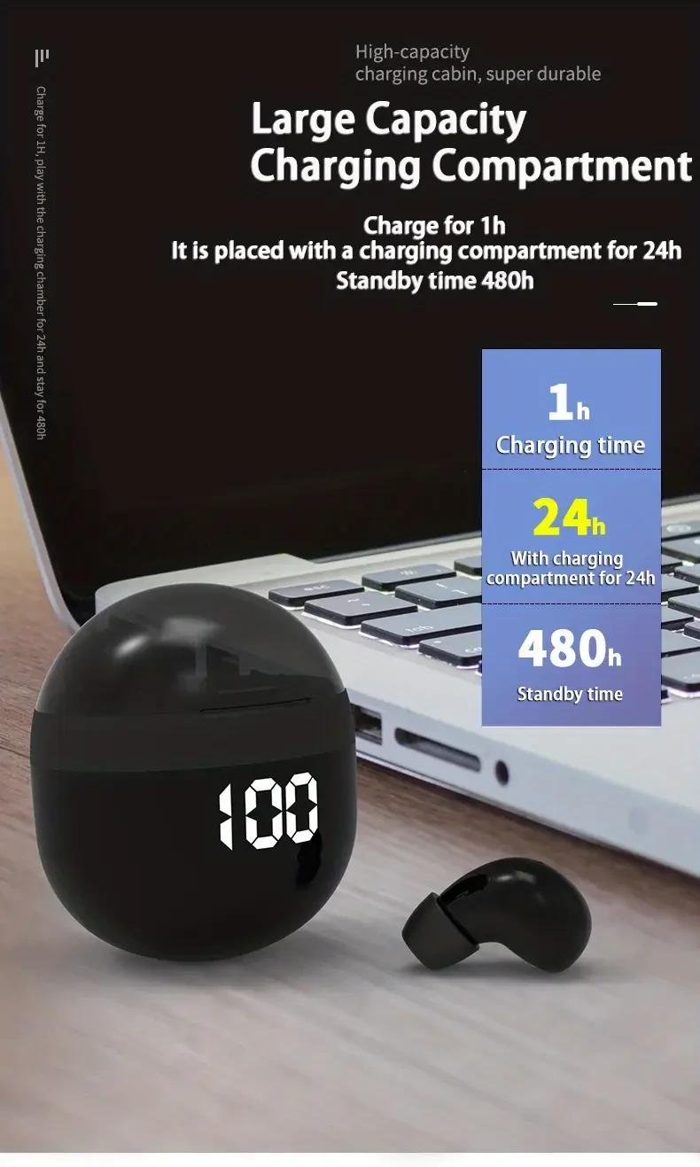 INSONIXN Phantom Mini True Wireless Headset Compact, Powerful & Invisible