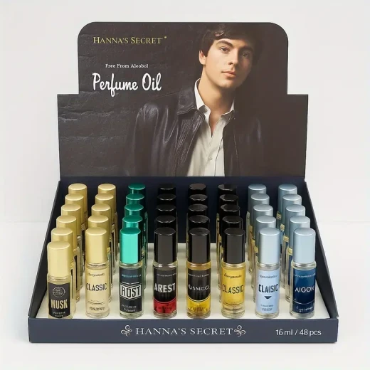 Men's Perfume Oil 15ml  Long-Lasting Fresh Floral Scent for Men and Women