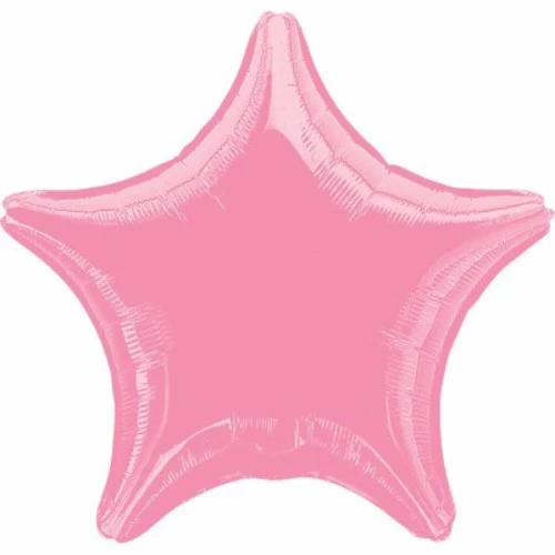 45cm Star Metallic Pink Foil Balloon
