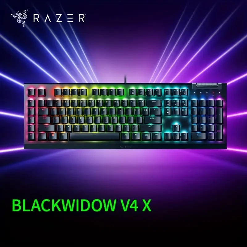 RAZER BlackWidow Spider V4 X Gaming Keyboard  RGB Backlit with Razer Chroma Sync