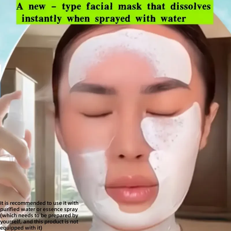 Soluble Collagen Film  Korean Tech Hypoallergenic Sheet for Forehead & Cheeks with Moisturizing Hydration