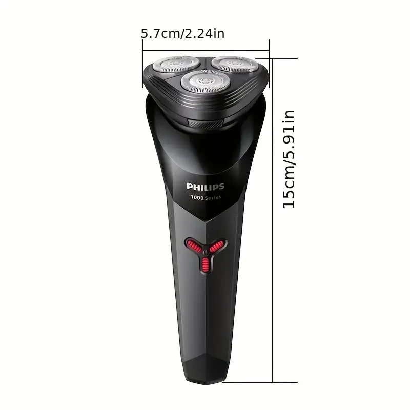 Philips Shaver Series 1000 Electric Hair Remover S1113 PowerCut Blade with ContourFlex Razor Head for Smooth, Professional Shaving