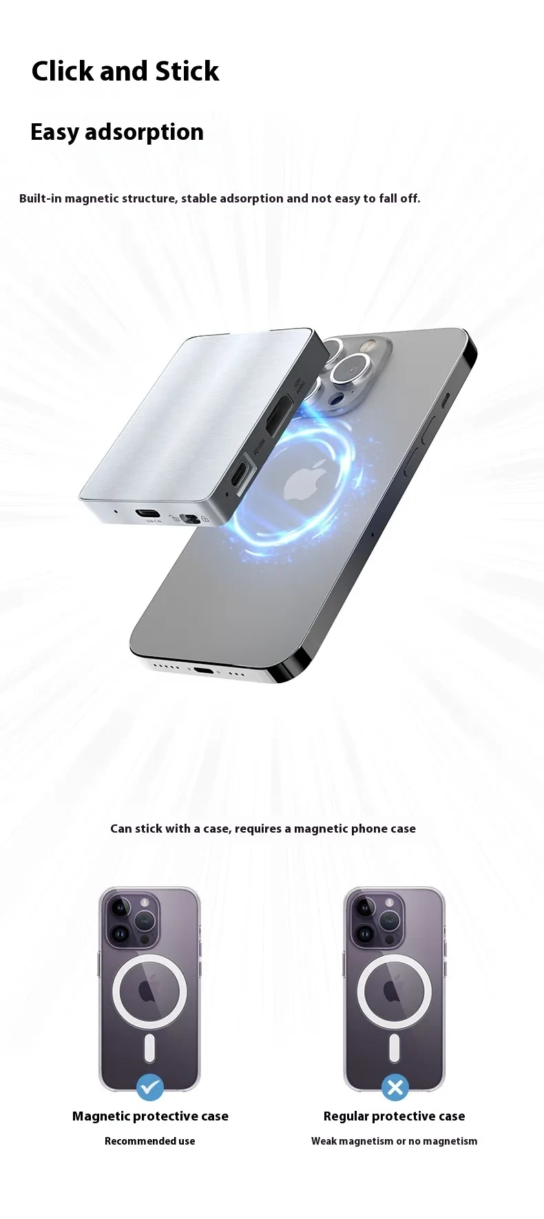 M2 Magnetic Mobile Phone Hard Disk Box