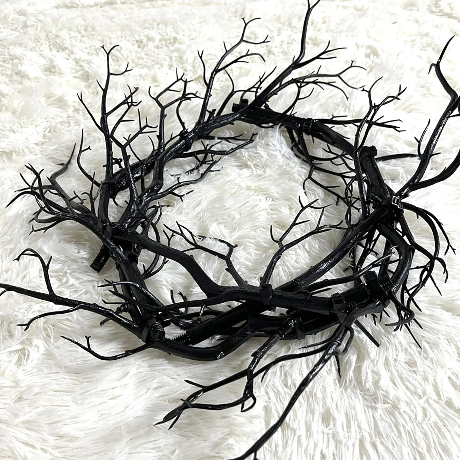 European Style Halloween Black Branches Garland