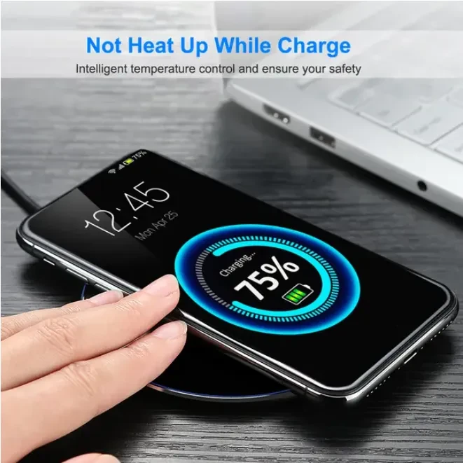 Wireless Charger Qi Certified Ultra Slim 5W Charging Pad