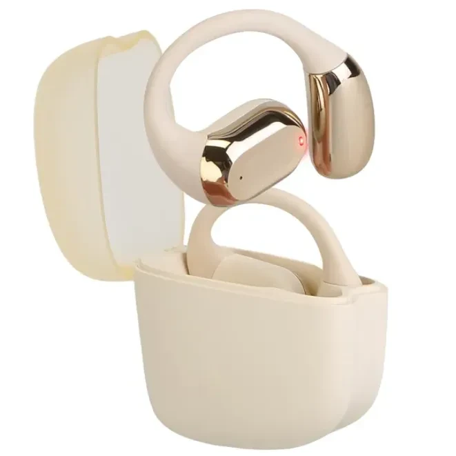 Earhook LED Display Charging Case IPX5 Waterproof 300 Hour Standby Time Touch Stereo Sports Headphones