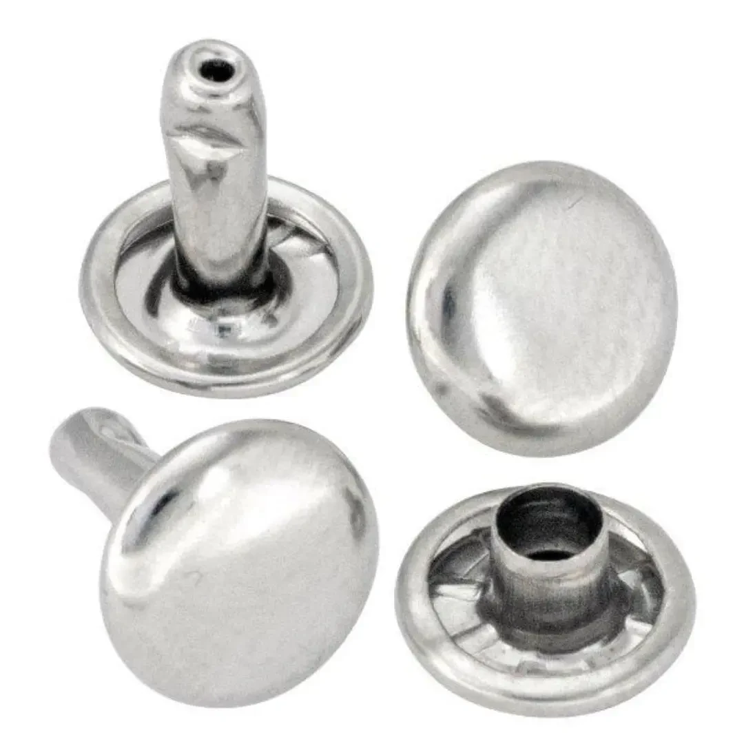 RIVET DOUBLE CAP NICKEL PLATED
