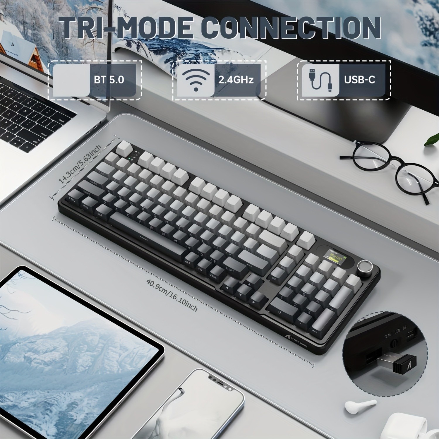 ATTACK SHARK X98PRO Wireless Mechanical Keyboard