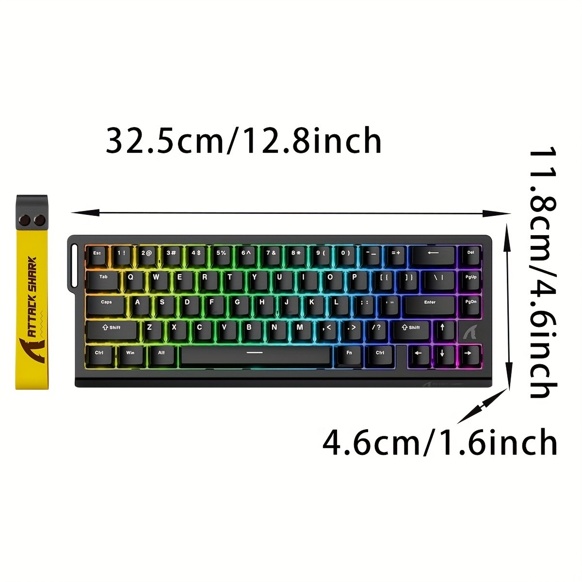 ATTACK SHARK X68 HE 60 % Wired Rapid Trigger Mechanical Gaming Keyboard