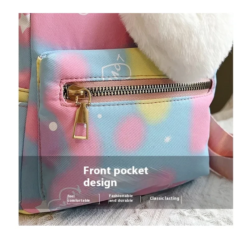 Simple Casual Simple Candy Color Texture Hand-carrying Backpack