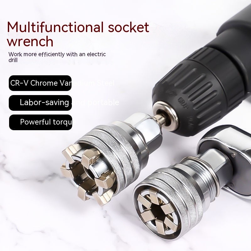 GripMaster Universal Self-Adjusting Socket Wrench Set