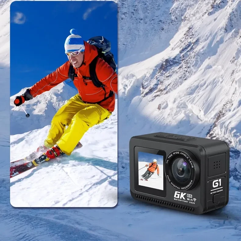 6K Sports Camera Waterproof Outdoor Riding Photography Anti-shake