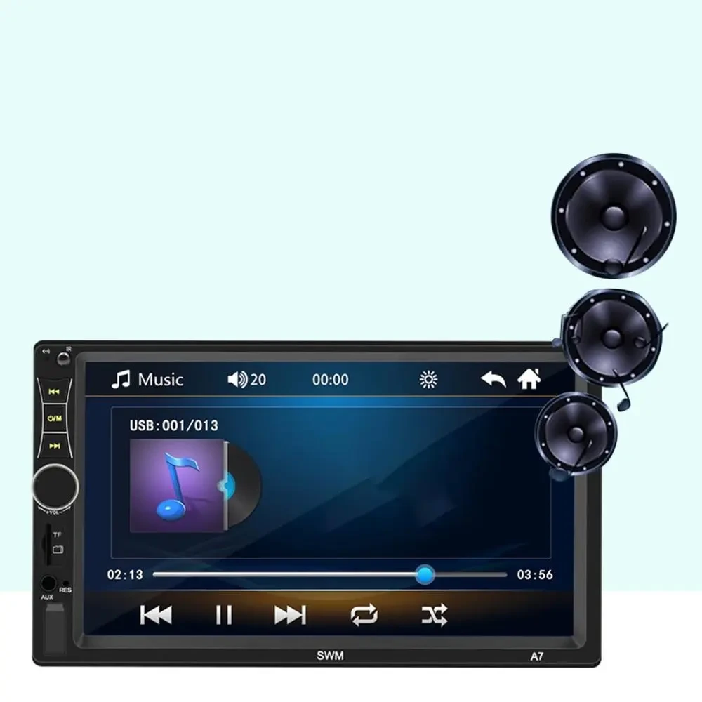7 inch dual spindle car MP5