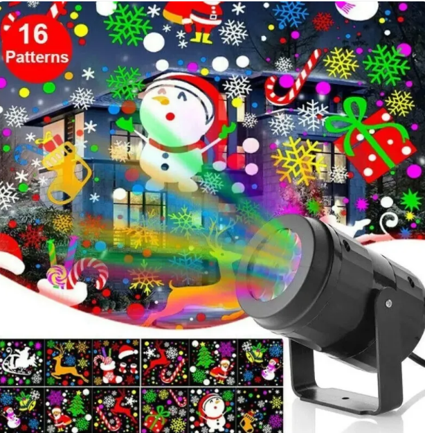 SnowGlow Christmas Snowflake Projector