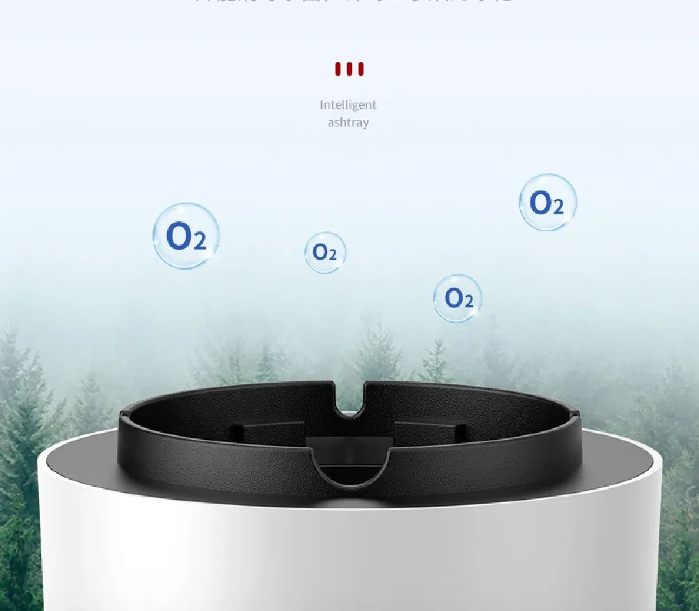 Air Purifier Ashtray Intelligent Electronic Ashtray For Filtering Second-Hand Smoke From Cigarettes Remove Smoking Home Office