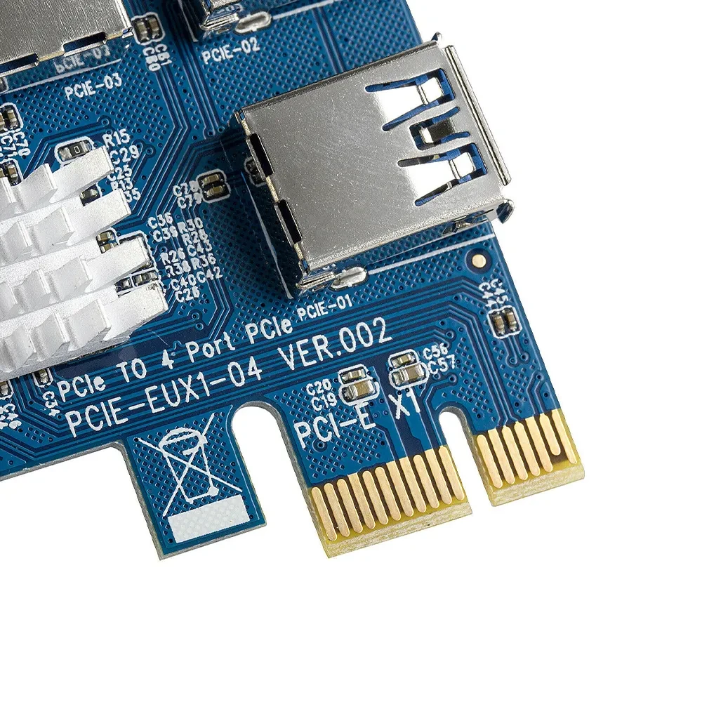 One To Four Riser Card PCIE Display Extension Cable