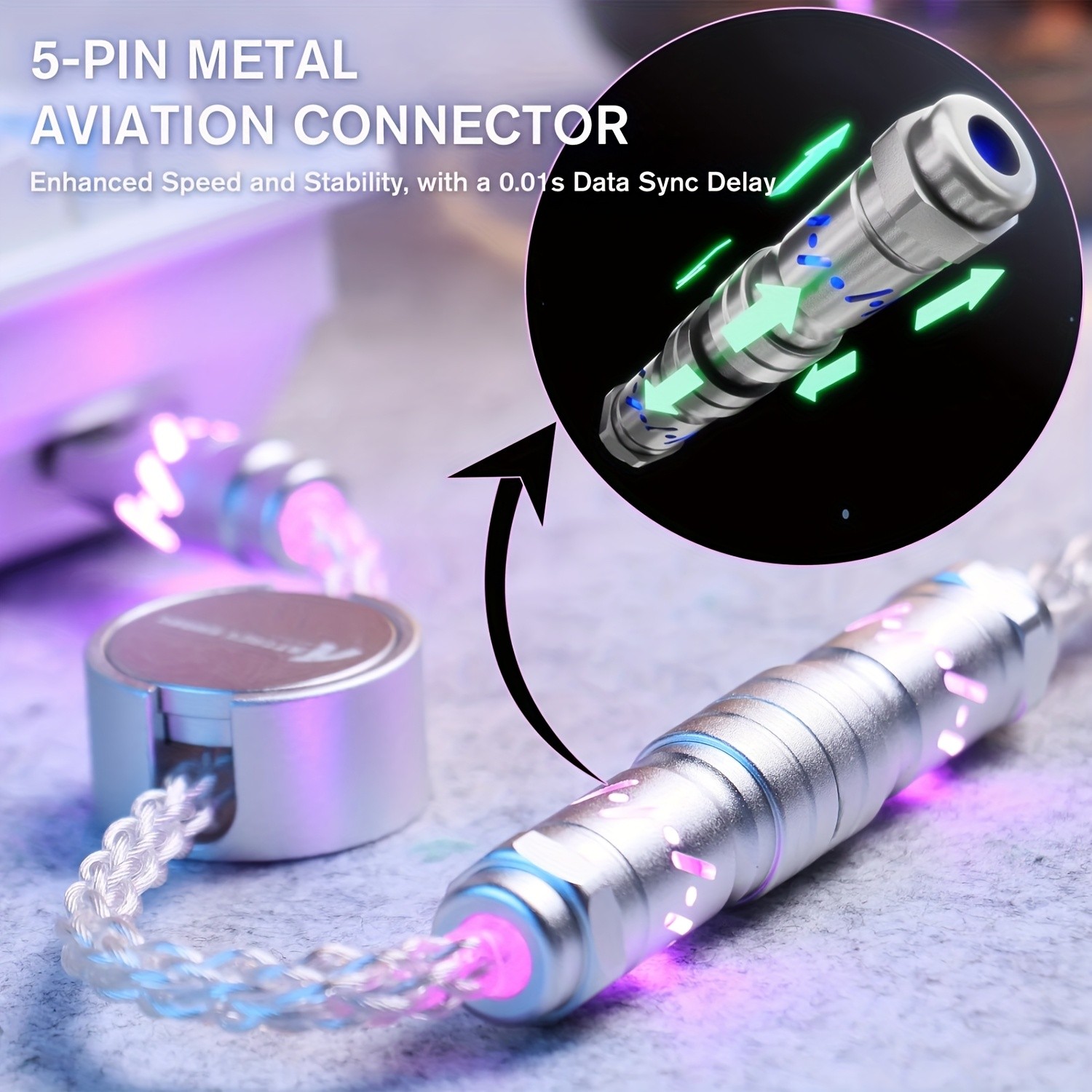 ATTACK SHARK C07 RGB Cable Magnetic, Smart, and Stylish Power for NZ Setups