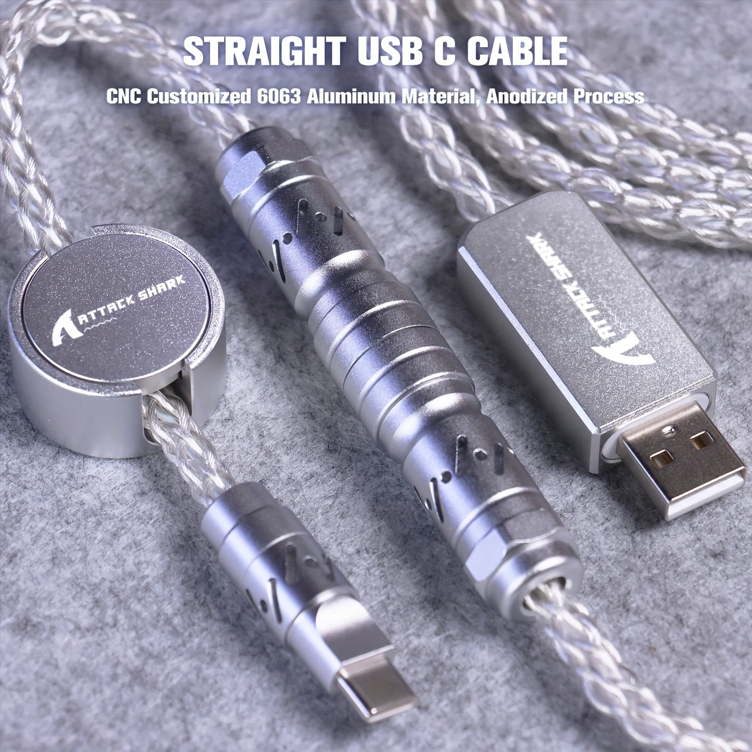 ATTACK SHARK C07 RGB Cable Magnetic, Smart, and Stylish Power for NZ Setups