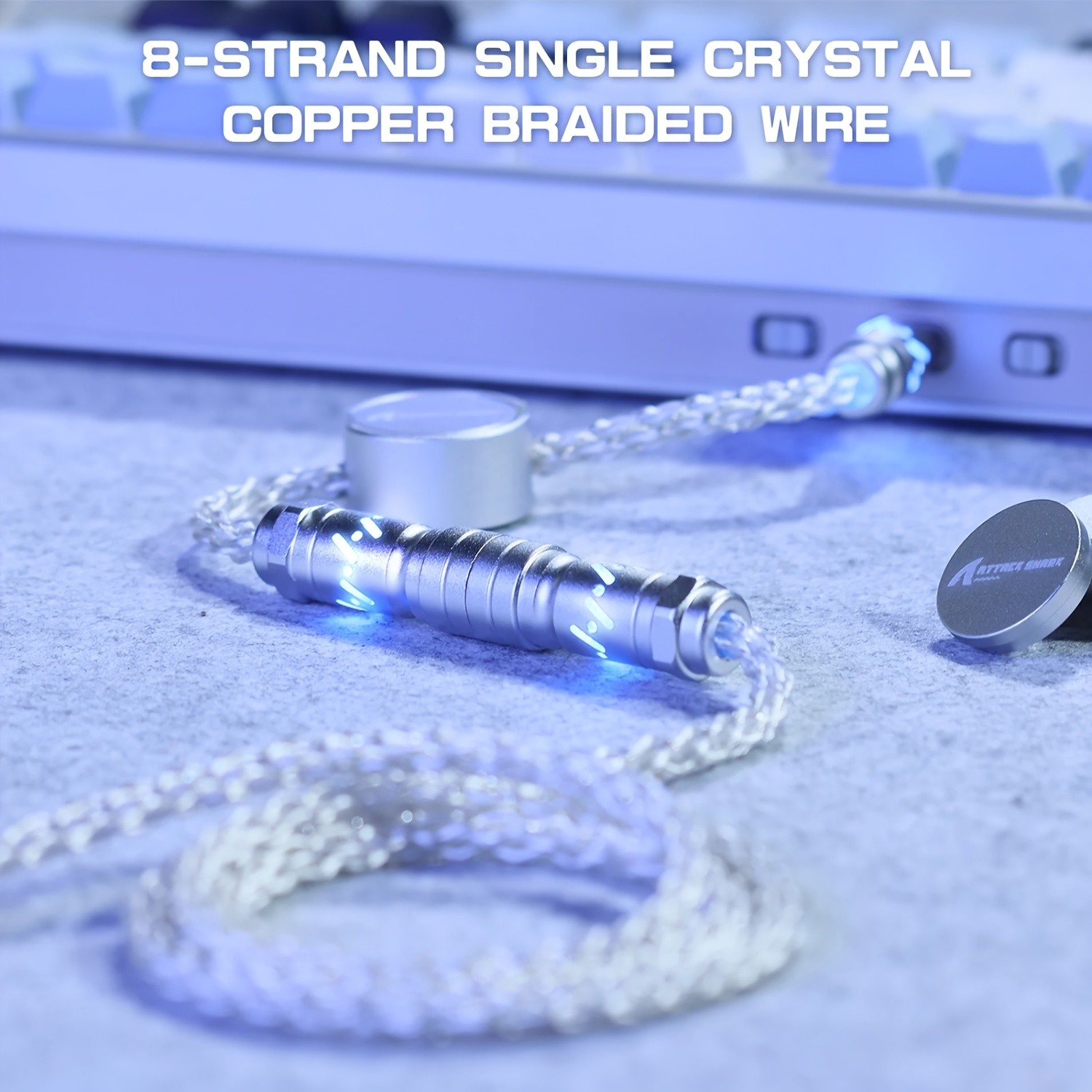 ATTACK SHARK C07 RGB Cable Magnetic, Smart, and Stylish Power for NZ Setups