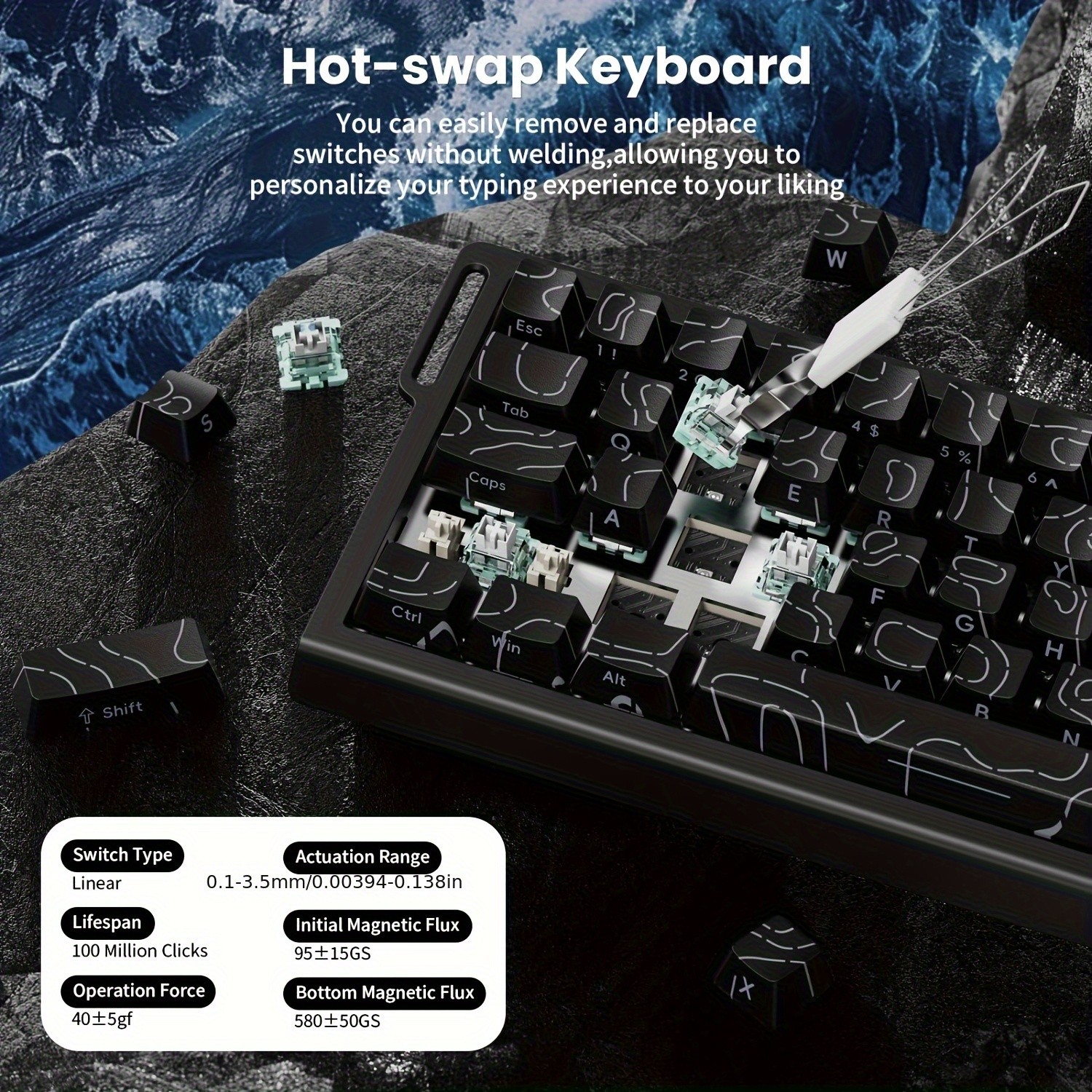 ATTACK SHARK X68 HE 8KHz Rapid Trigger Keyboard Extreme Speed and Precision for NZ Gamers