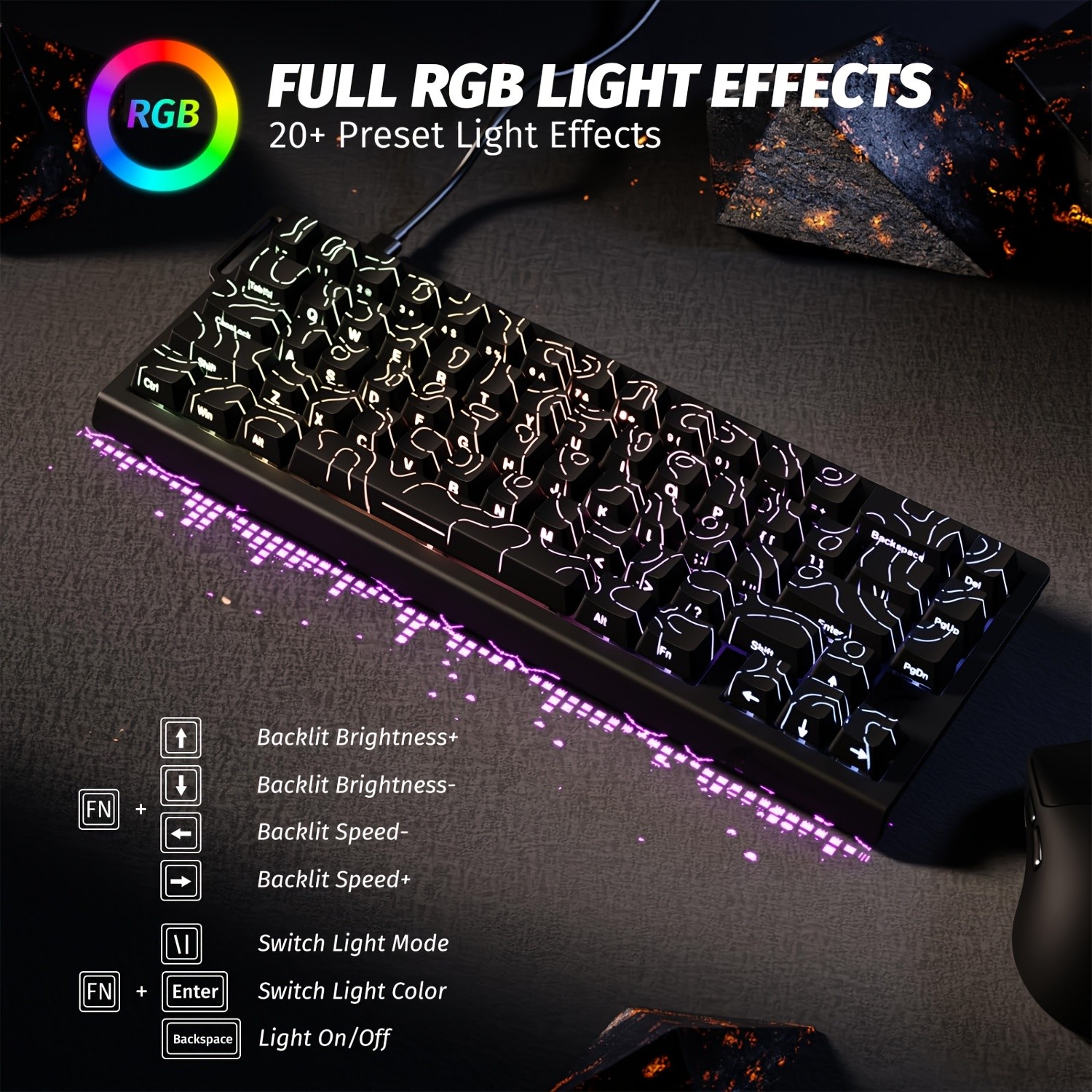 ATTACK SHARK X68 HE 8KHz Rapid Trigger Keyboard Extreme Speed and Precision for NZ Gamers