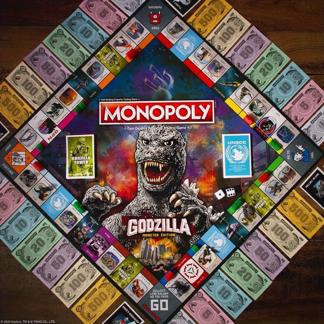 Hasbro Monopoly Monster Collectible Kaiju Edition for Epic Family Party Game Nights