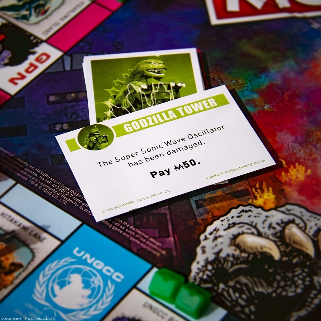Hasbro Monopoly Monster Collectible Kaiju Edition for Epic Family Party Game Nights