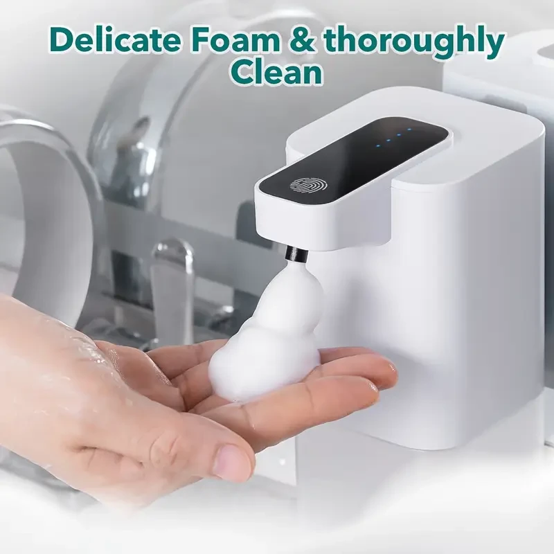 HOTU Automatic Soap Dispenser Touchless, USB Rechargeable & Hygienic Foaming Soap System