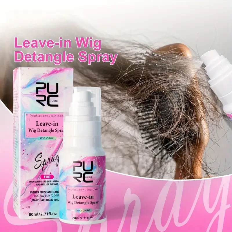 PURC Wig Care Spray Leave-In Softener for Dry, Tangled & Synthetic Wigs