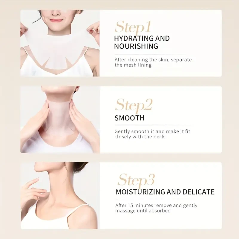 OPOSI Astragalus Polypeptide Neck Mask  Hydrating, Lifting & Neckline-Smoothing Treatment (5pcs)