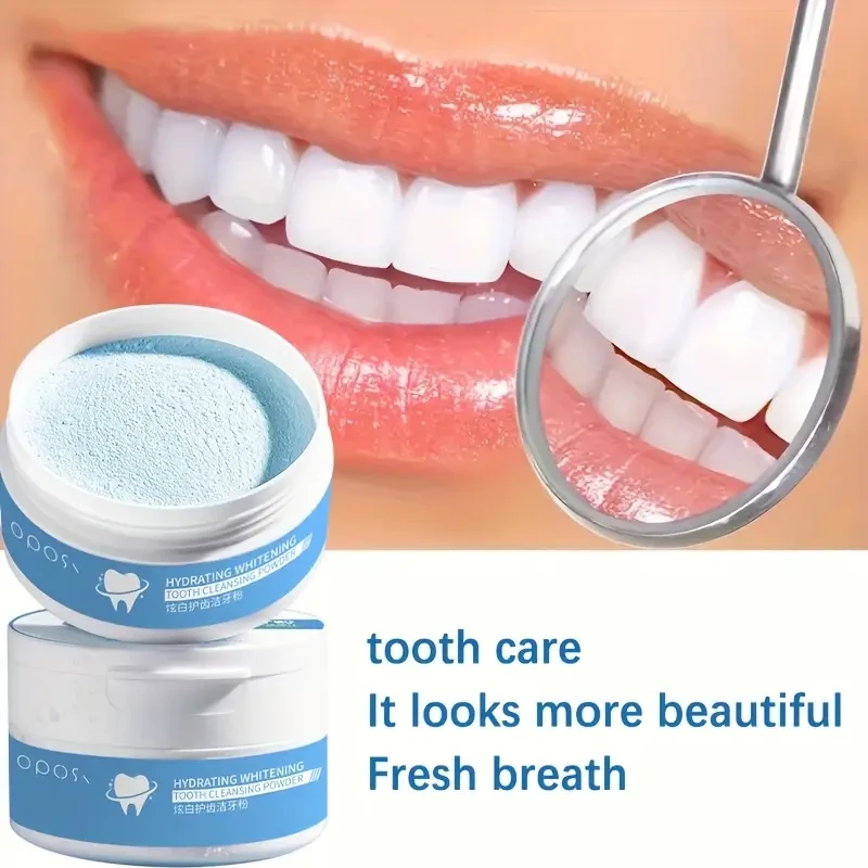 OPOSI Fresh Mint Teeth Whitening Powder Pearl Powder Deep Cleaning & Daily Brightening Care