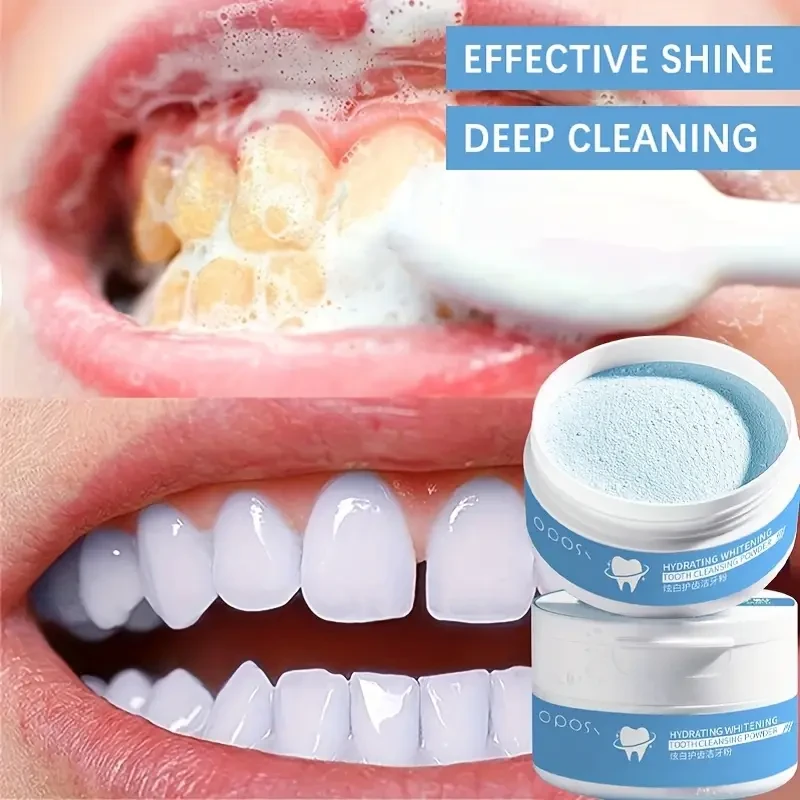 OPOSI Fresh Mint Teeth Whitening Powder Pearl Powder Deep Cleaning & Daily Brightening Care