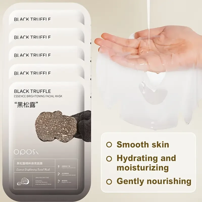 OPOSI Black Truffle Essence Mask Deep Hydration, Brightening & Gentle Skin Nourishment