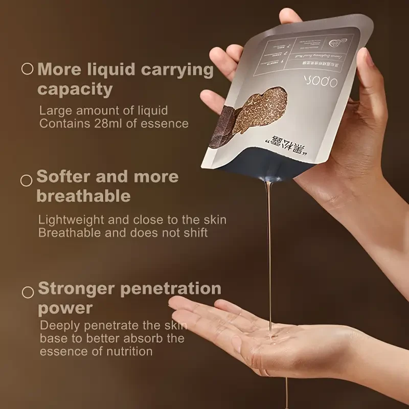 OPOSI Black Truffle Essence Mask Deep Hydration, Brightening & Gentle Skin Nourishment