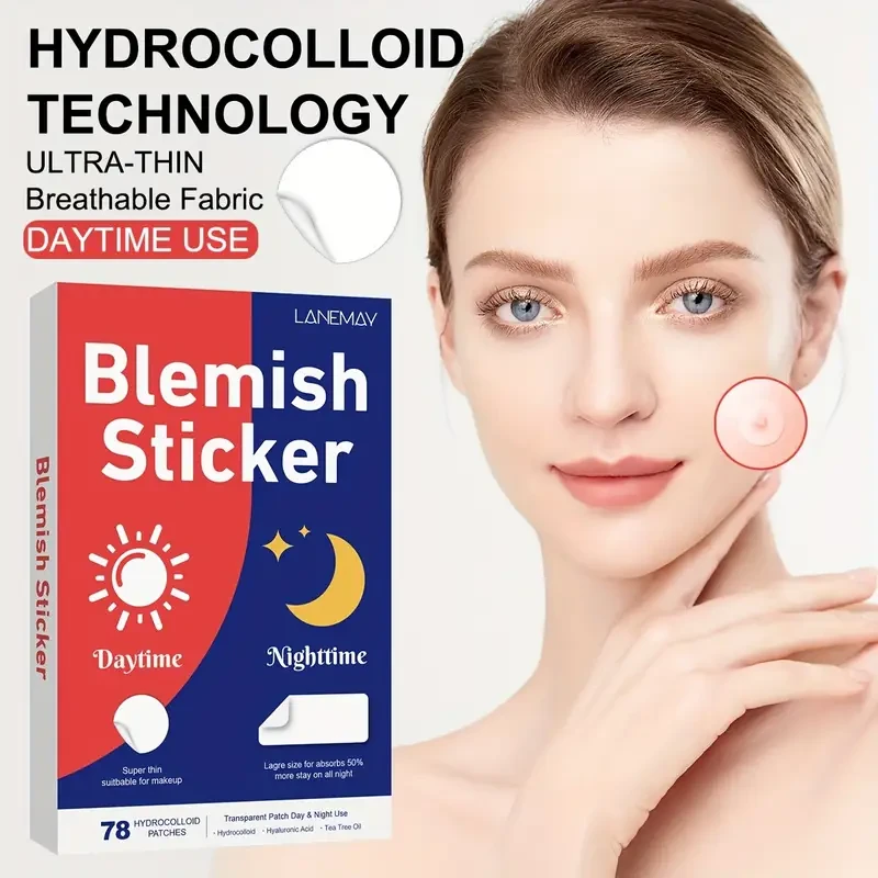 LANEMAY 78pcs Pimple Patch Set  Hydrocolloid Day & Night Acne Cover Patches
