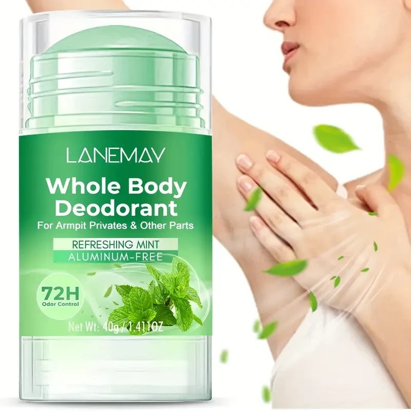 LANEMAY Whole Body Deodorant 72H Freshness with Mint Scent & Gentle Skin Care