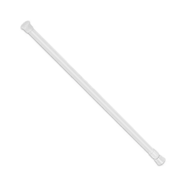 1Pc 150cm Tension Curtain Rod Spring Load Adjustable Curtain Pole Heavy-Duty Steel For Bathroom Wardrobe Kitchen Balcony