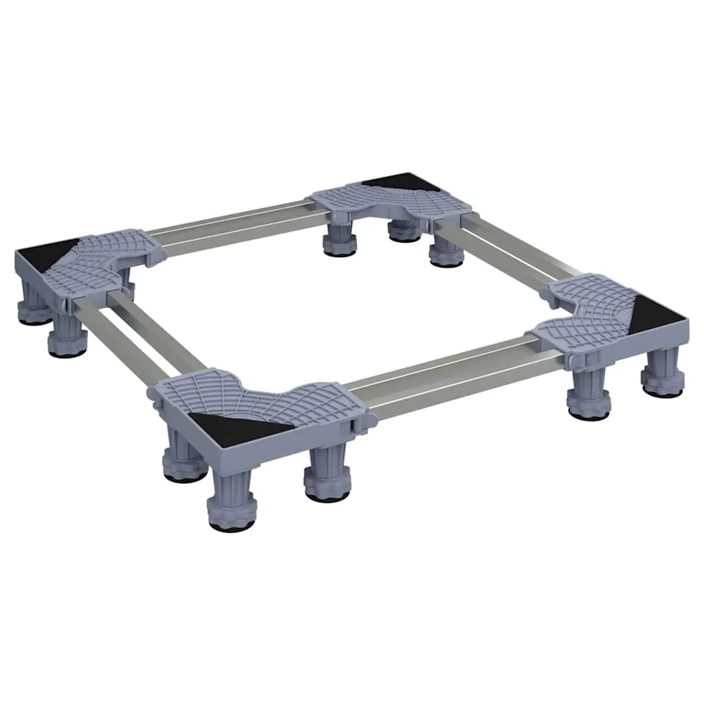 Washing Machine Base Grey 67 x 67 x 12 cm Metal