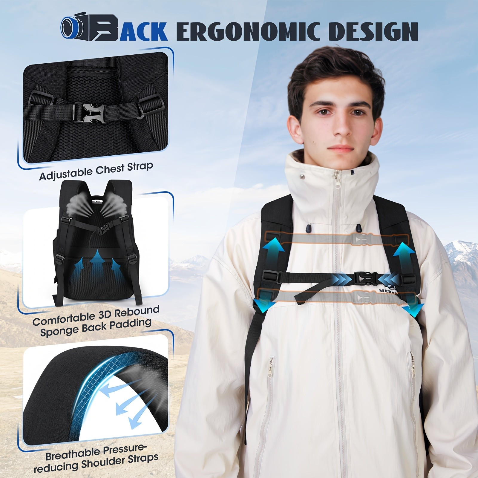 RAINSMORE Camera Backpack  Professional Protection for Photographers on the Move