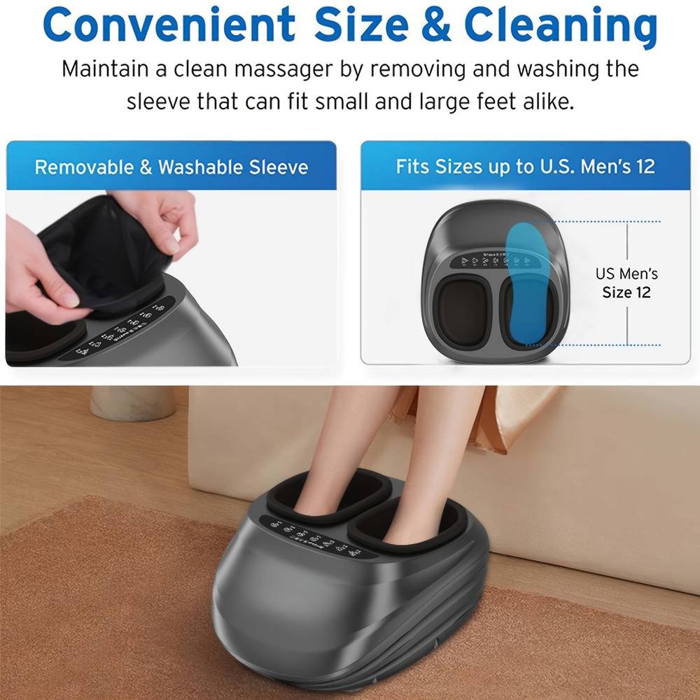 MASSTECK Shiatsu Foot Massager Machine  Deep Relief, Warm Comfort & All-Day Relaxation